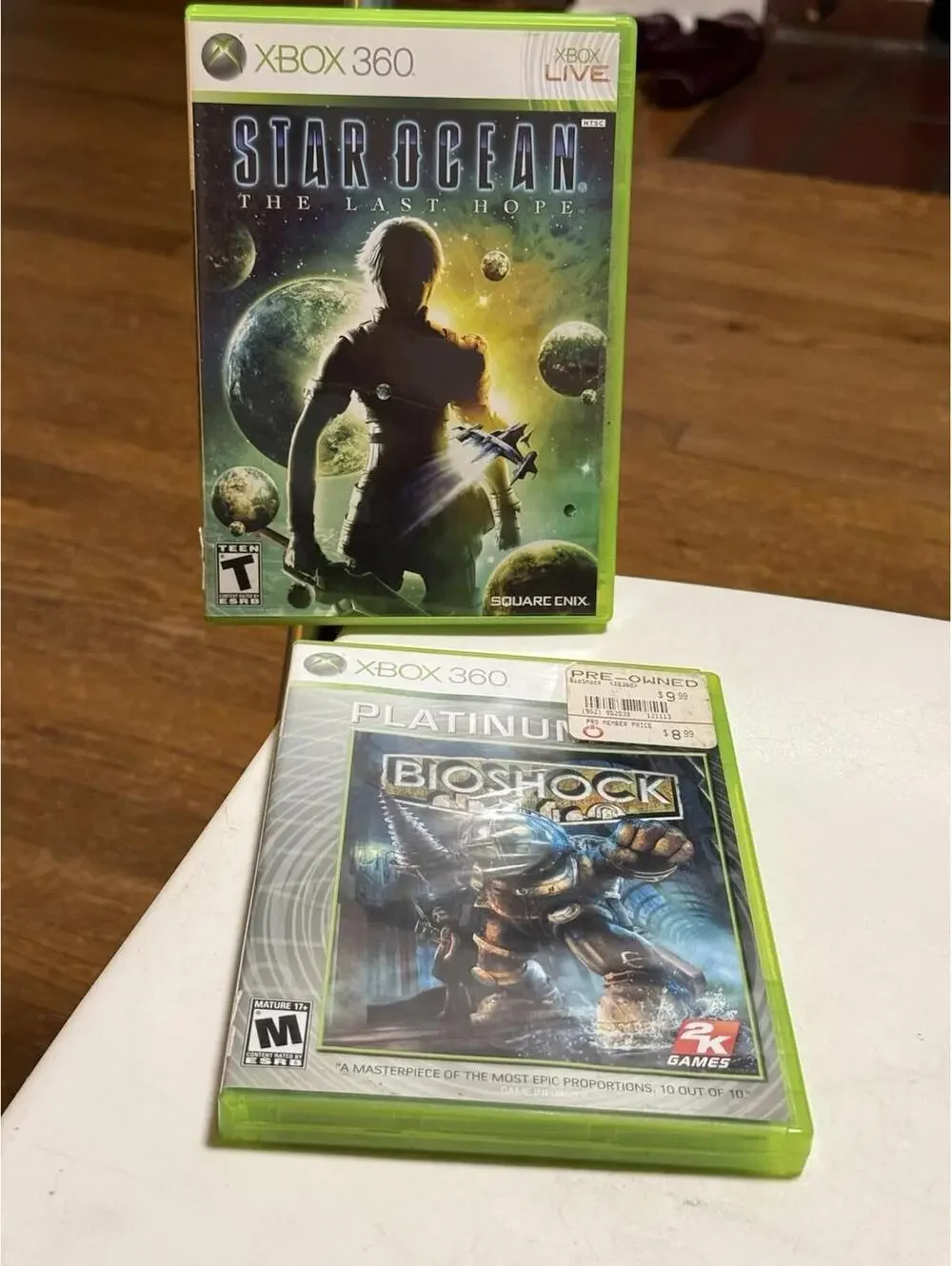 Xbox 360 Games Lot Of 2 , Bioshock And Star Ocean The Last Hope , Complete